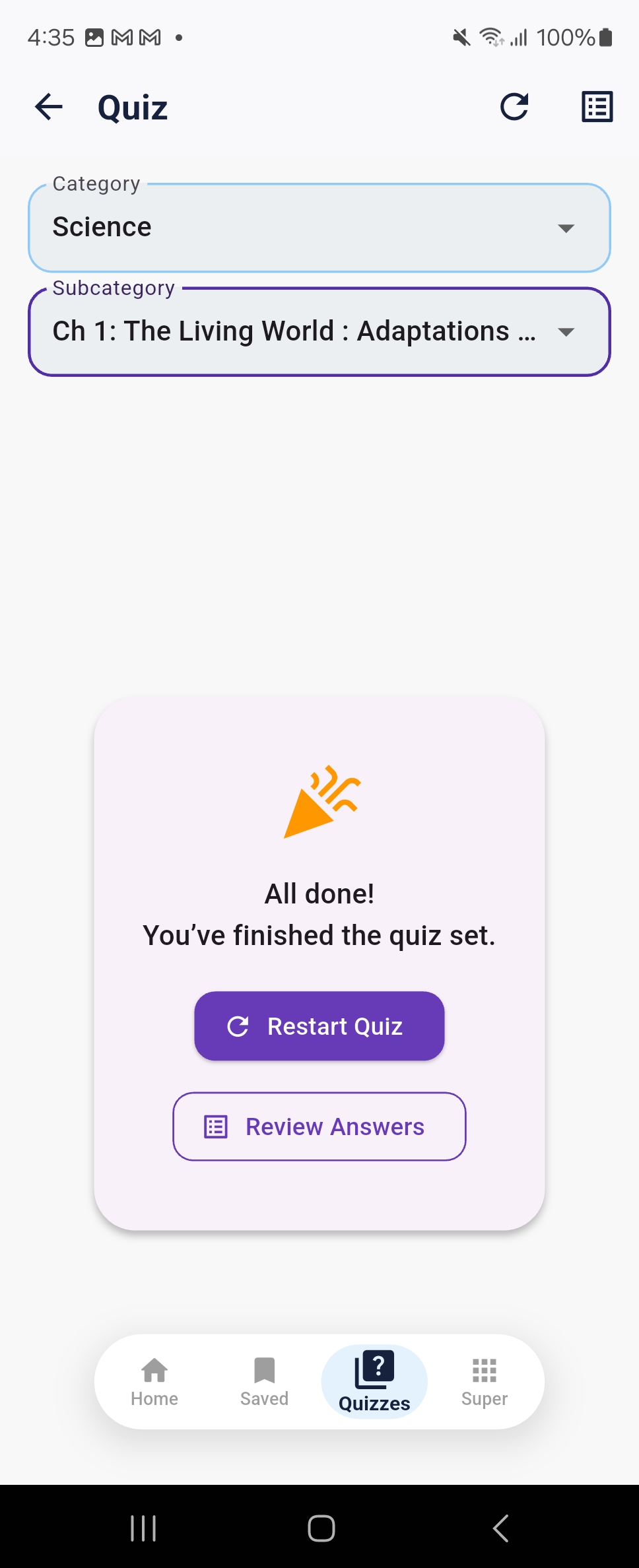 Quizzes